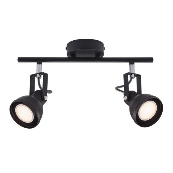 Nordlux - Aslak - 45730103 - Black Chrome 2 Light Ceiling Spotlight