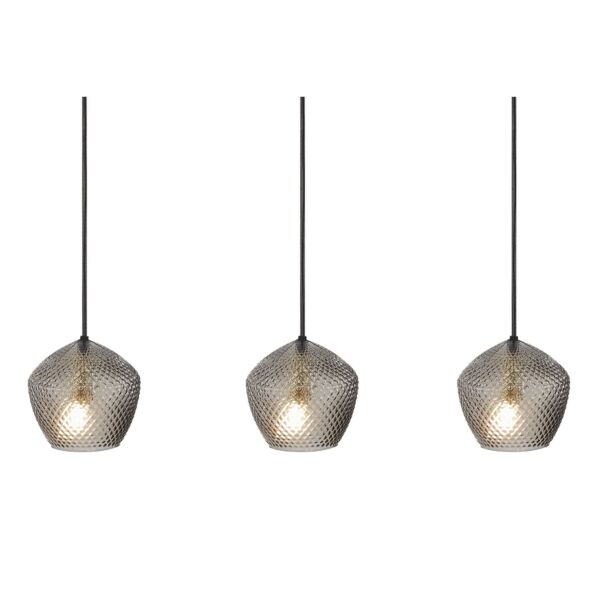 Nordlux - Orbiform - 2010693047 - Brass Smoked Glass 3 Light Ceiling Pendant Light