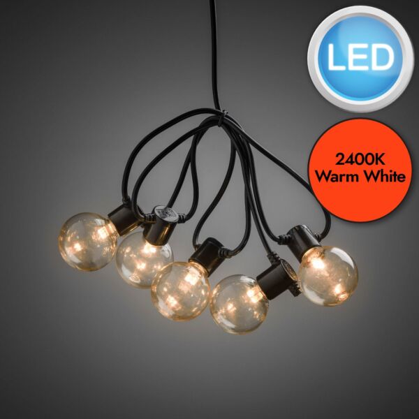 Konstsmide - Festoon LED light set 20 amber bulb - 2374-800EE