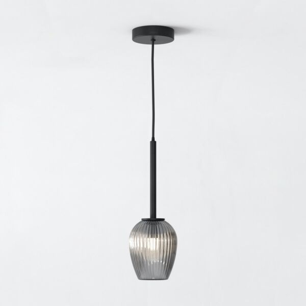 Astro Lighting - Tacoma - 5036008 & 1429025 - Black Clear Smoked Glass IP44 Ceiling Pendant Light