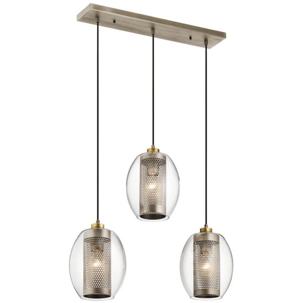 Kichler Lighting - Asher II - KL-ASHER-3PR-AP - Antique Pewter 3 Light Ceiling Pendant Light