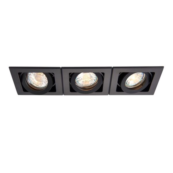 Saxby Lighting - Xeno - 94797 - Black 3 Light Recessed Ceiling Downlight