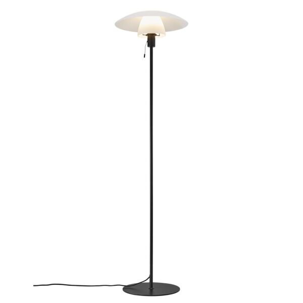 Nordlux - Verona - 2010884001 - Black Opal Glass Floor Lamp