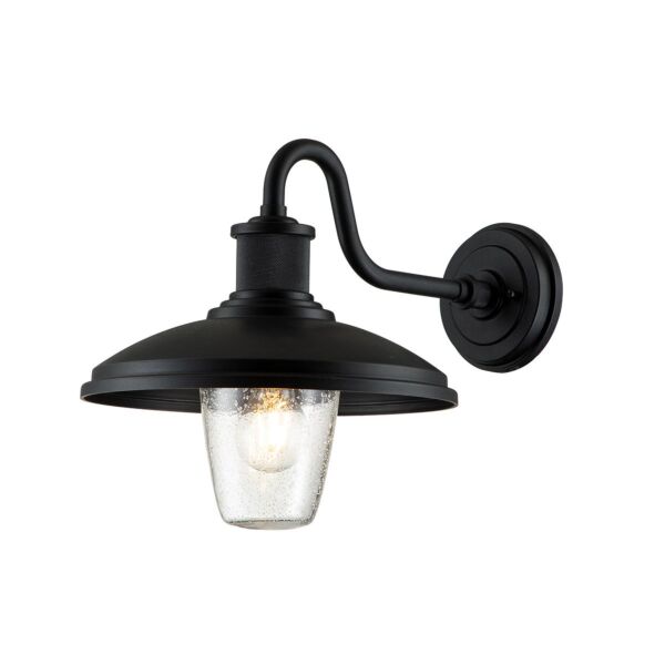 Kichler Lighting - Allenbury - KL-ALLENBURY2-M-BKT - Black Clear Glass IP44 Outdoor Wall Light