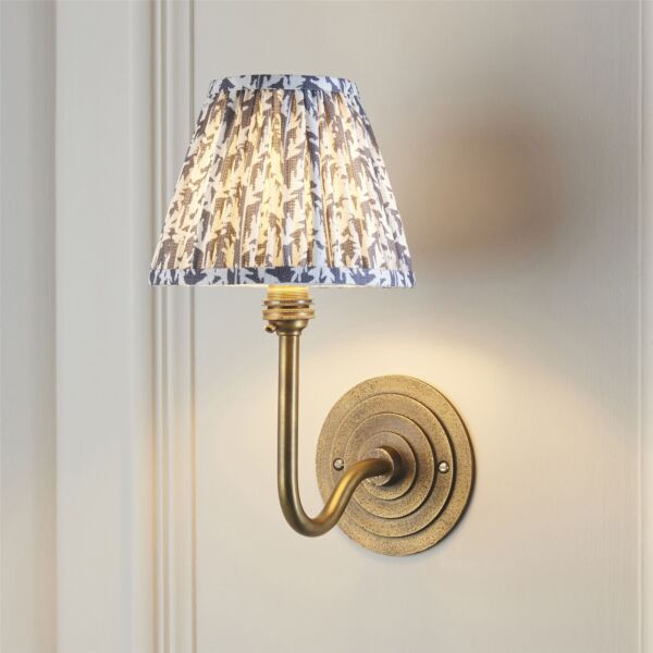 Endon Lighting - Halo - 115459 - Antique Brass Grey Wall Light
