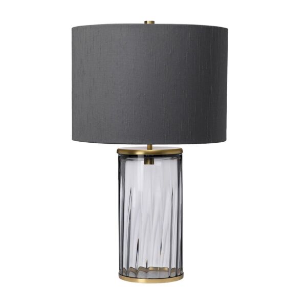 Quintiesse - QN-RENO-SMOKE-AB - Reno Table Lamp - Smoke - Aged Brass