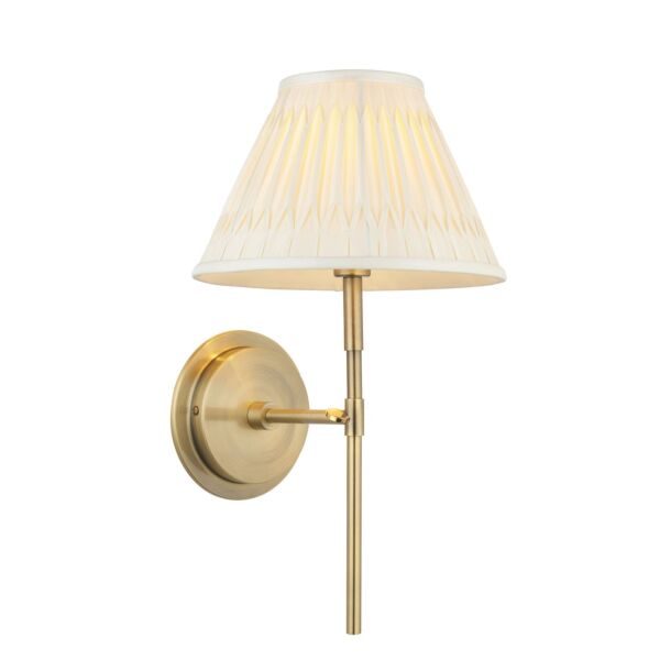 Endon Lighting - Rennes - 103354 - Antique Brass Ivory Wall Light