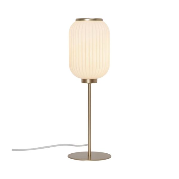 Nordlux - Milford - 2213225001 - Satin Brass Opal Glass Table Lamp