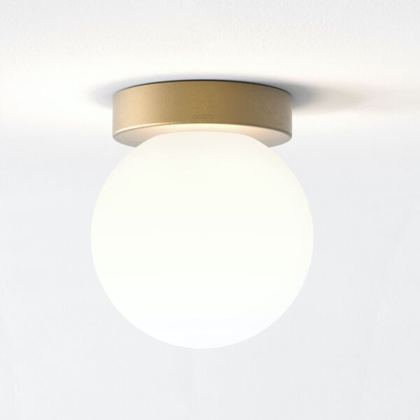 Astro Lighting - Tacoma - 1429028 - Antique Brass IP44 Excluding Shade Bathroom Ceiling Flush Light