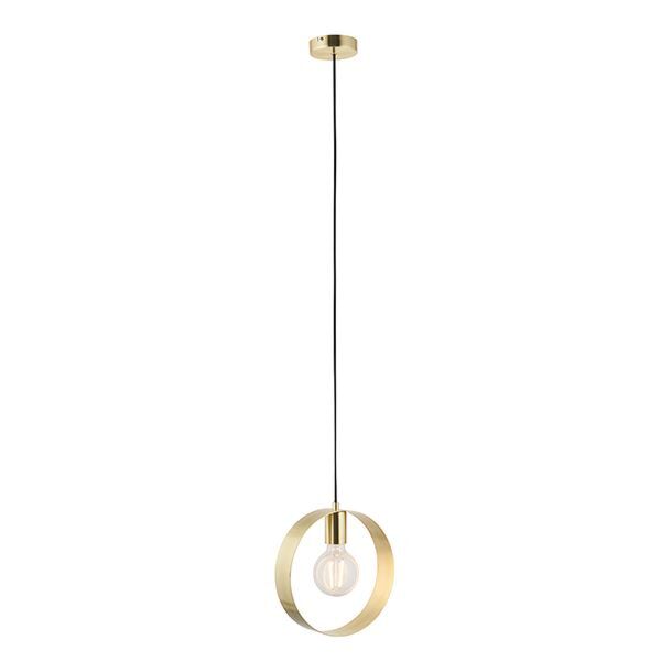 Endon Lighting - Hoop - 81921 - Brushed Brass Ceiling Pendant Light