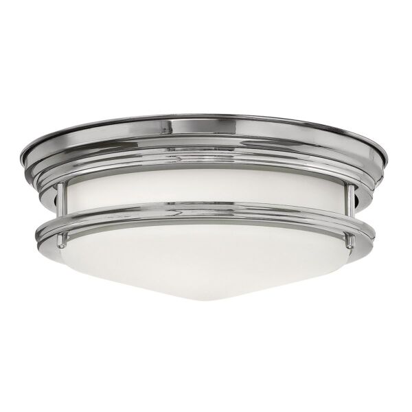 Quintiesse - QN-HADRIAN-FS-CM-OPAL - Hadrian 2 Light Flush Mount - Opal Glass - Chrome