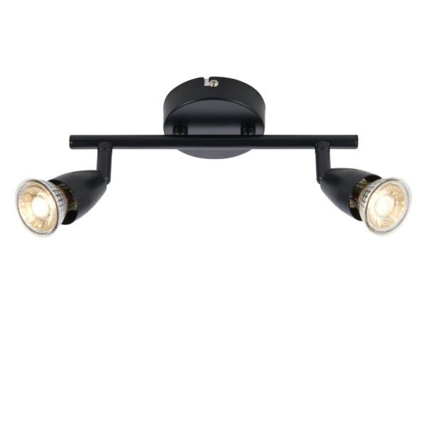 Saxby Lighting - Amalfi - 101329 - Black 2 Light Ceiling Spotlight