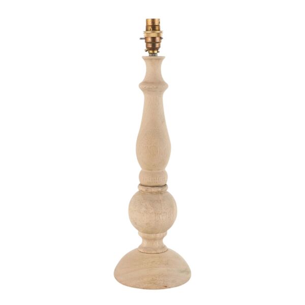 Endon Lighting - Hidcote - 111365 - Natural Wood Aged Brass Base Only Table Lamp