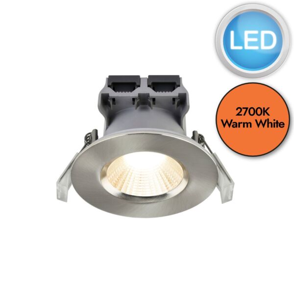 Nordlux - Fremont 1-Kit IP65 2700K - 2310026032 - LED Steel IP65 Bathroom Recessed Ceiling Downlight