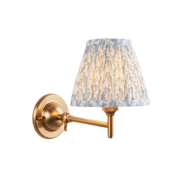 Endon Lighting - Dome Fold & Leaf 16cm - 115642 - Aged Brass Blue Wall Light