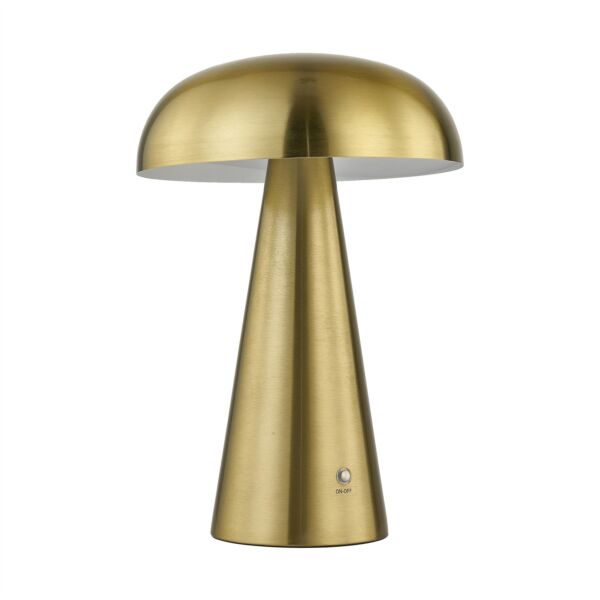 Constance - Antique Brass LED Rechargeable Touch Table Lamp