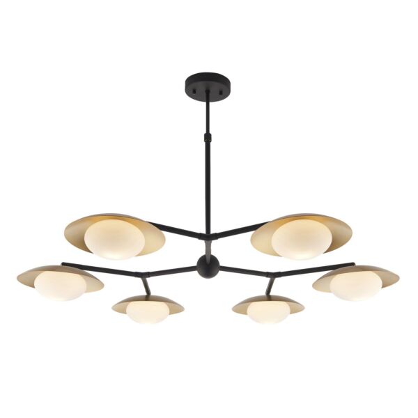 Kenmore - Dark Bronze and Gold 6 Light Fitting