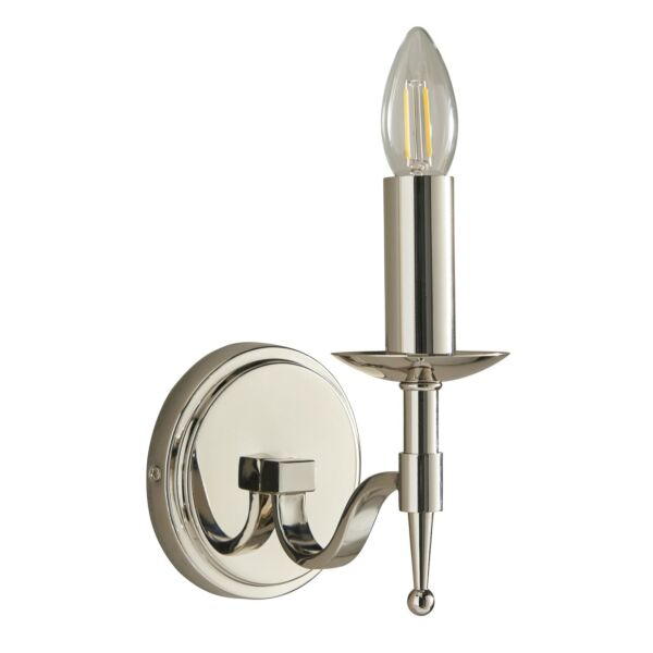 Interiors 1900 - Stanford - CA1W1N - Nickel Wall Light