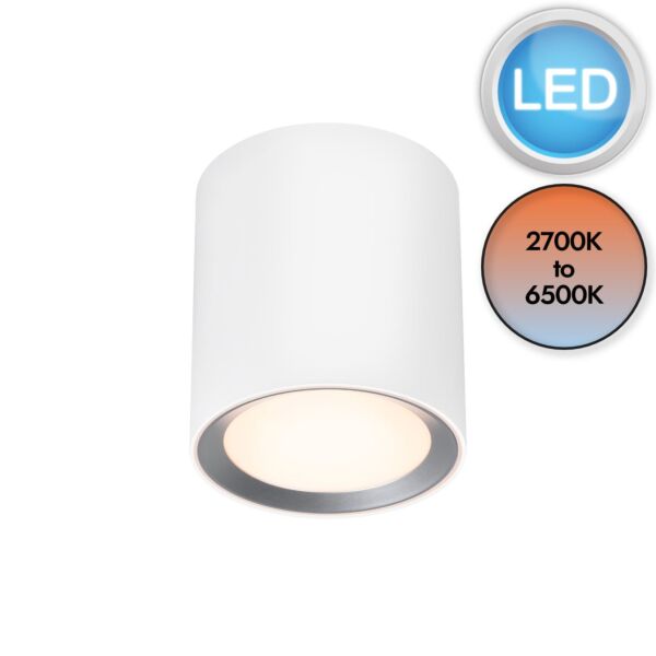Nordlux - Landon Smart - 2110850101 - LED White IP44 Bathroom Ceiling Flush Light