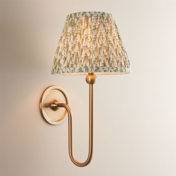 Endon Lighting - Santiago - 116821 - Aged Brass Green Wall Light