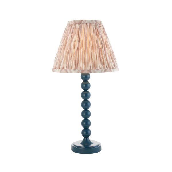 Endon Lighting - Higgledy & Ikat 25cm - 114725 - Blue Neutral Table Lamp With Shade