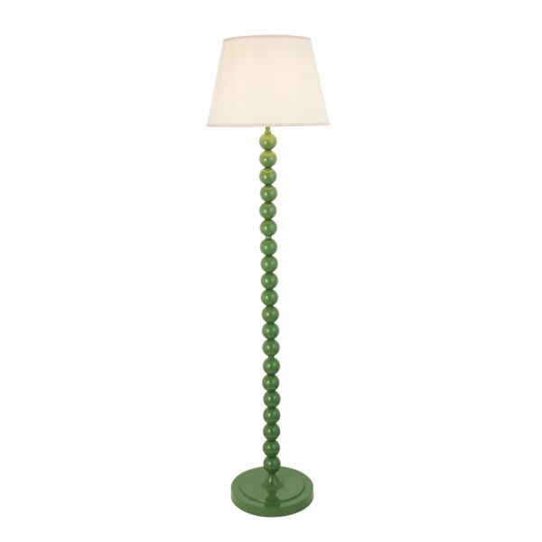 Endon Lighting - Higgledy & Ivy 40cm - 114646 - Green Vintage White Floor Lamp