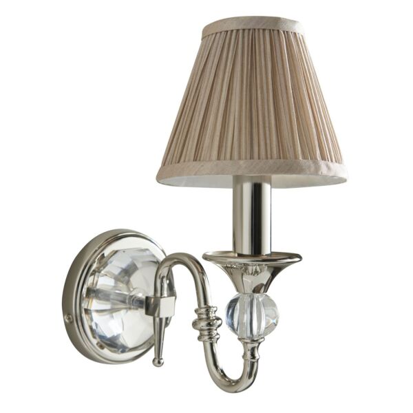 Interiors 1900 - Polina - 63596 - Nickel Beige Wall Light