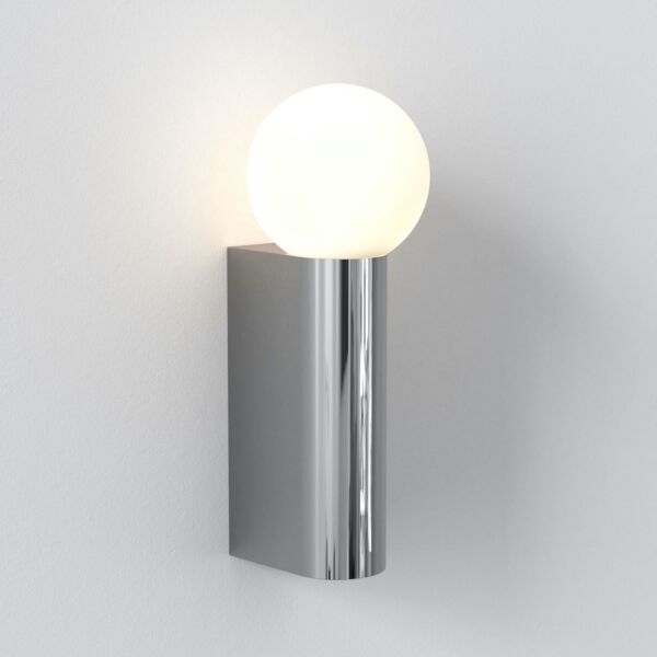 Astro Lighting - Ortona - 1459001 - Chrome Opal Glass IP44 Bathroom Wall Light