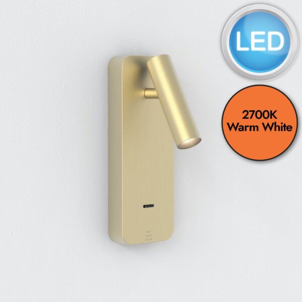 Astro Lighting - Enna - 1058247 - LED Gold Reading Wall Light