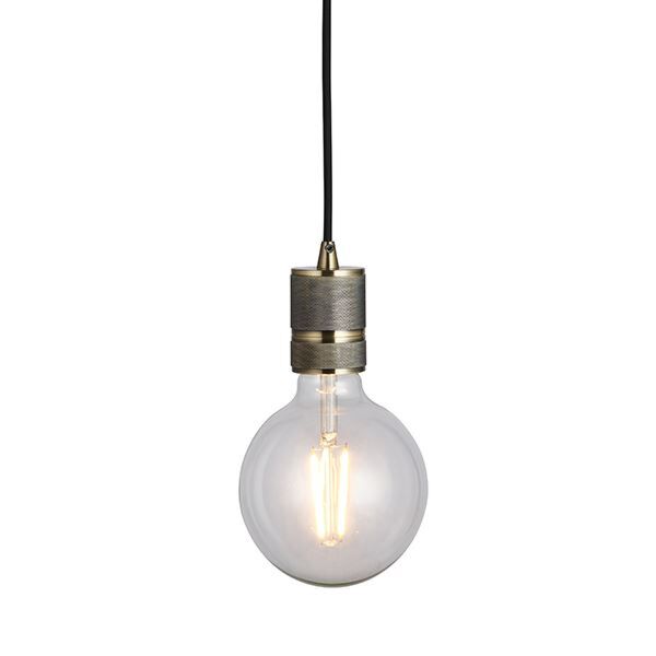 Endon Lighting - Urban - 76587 - Antique Brass Flex Suspension Ceiling Pendant Light