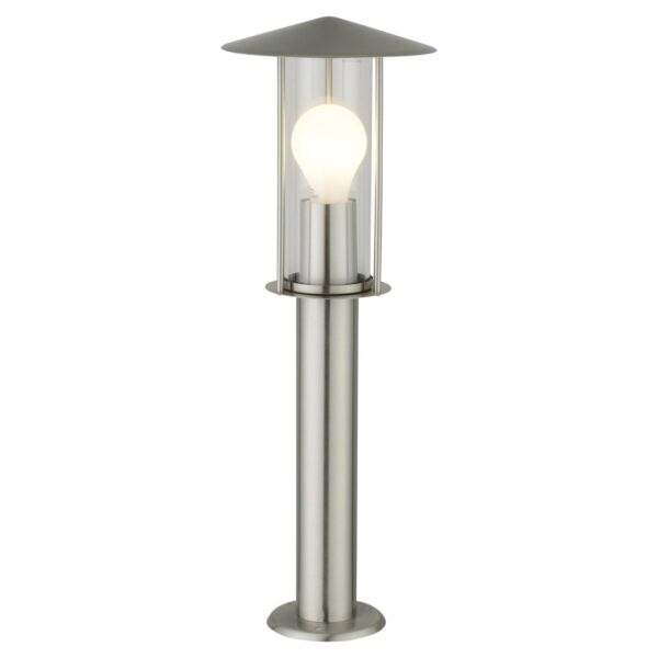 Treviso - Brushed Stainless Steel Outdoor Post Light