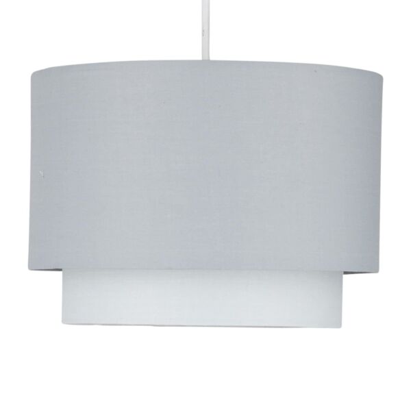 Grey Ombre 2 Tier Ceiling Light Shade