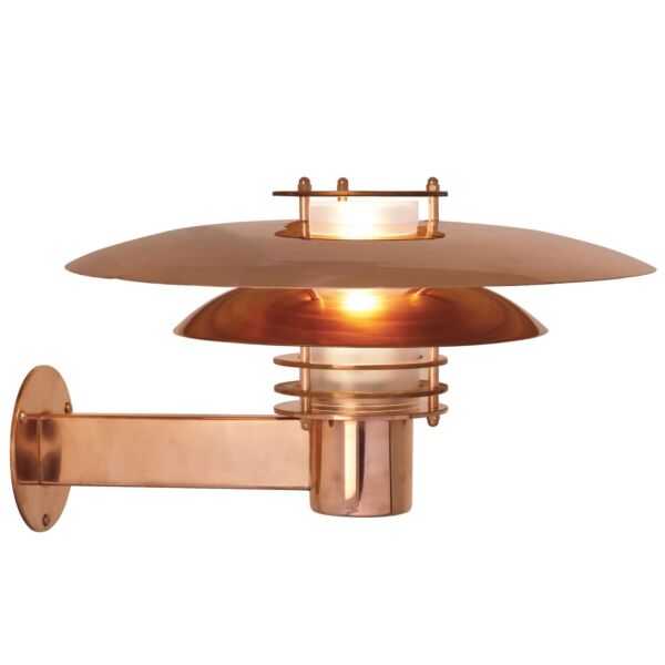 Nordlux - Phoenix - 24381030 - Copper Frosted Glass IP54 Outdoor Wall Light