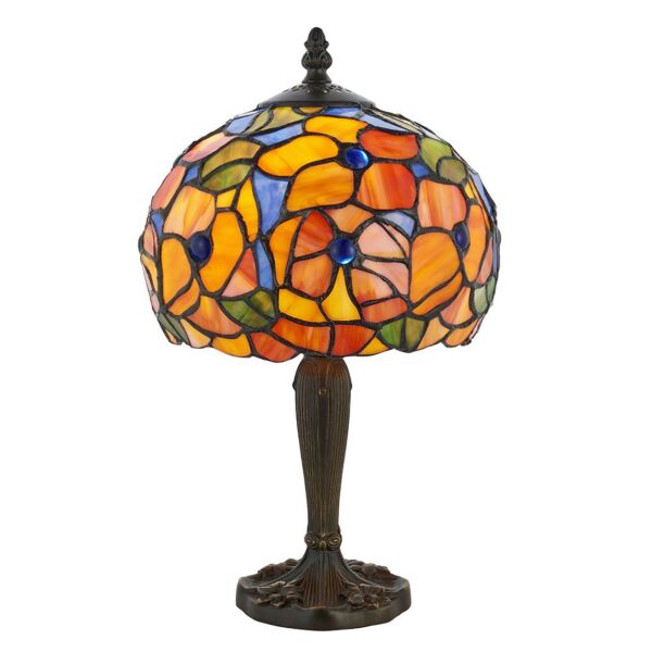 Interiors 1900 - Josette - 64210 - Dark Bronze Tiffany Glass Table Lamp