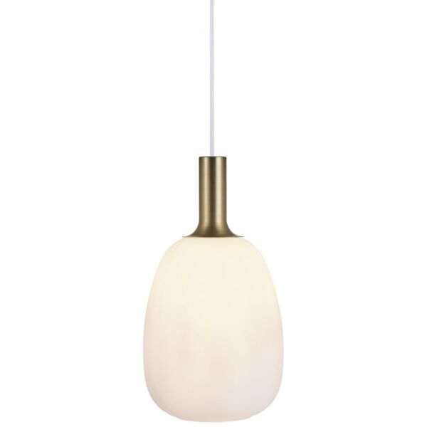 Nordlux - Alton 23 - 47303001 - Brushed Brass Opal Glass Ceiling Pendant Light