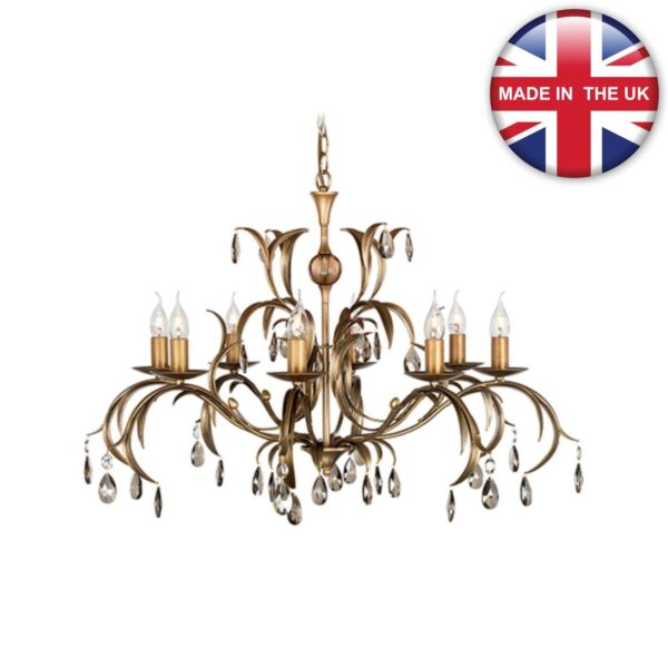 Elstead - Lily LL8-ANT-BRZ Chandelier