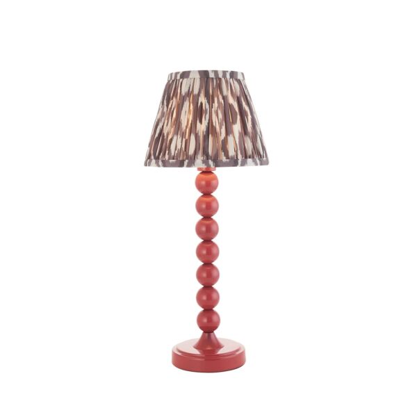 Endon Lighting - Higgledy & Ikat 20cm - 116287 - Pink Grey Table Lamp With Shade