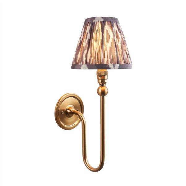 Endon Lighting - Santiago - 115036 - Aged Brass Grey Wall Light