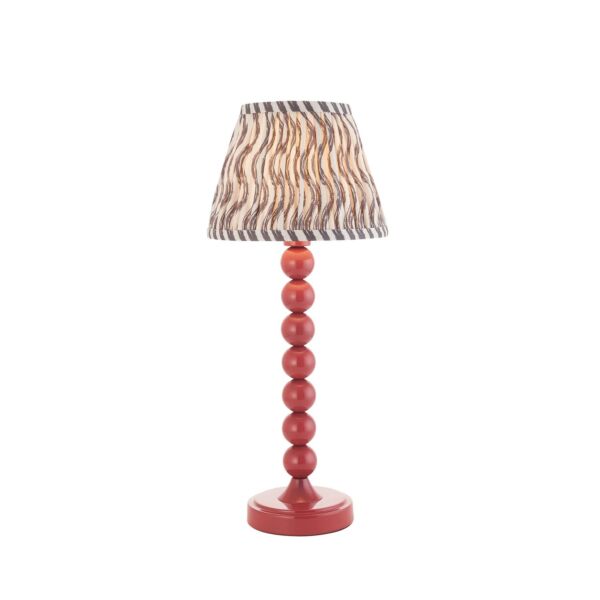 Endon Lighting - Higgledy & Ripple 20cm - 116283 - Pink Grey Table Lamp With Shade