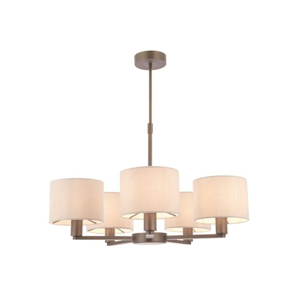 Endon Lighting - Daley - 73017 - Antique Bronze Marble 5 Light Ceiling Pendant Light