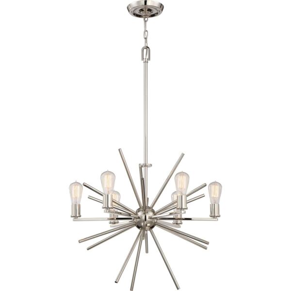 Elstead - Quoizel - Uptown Carnegie QZ-CARNEGIE6-IS Chandelier