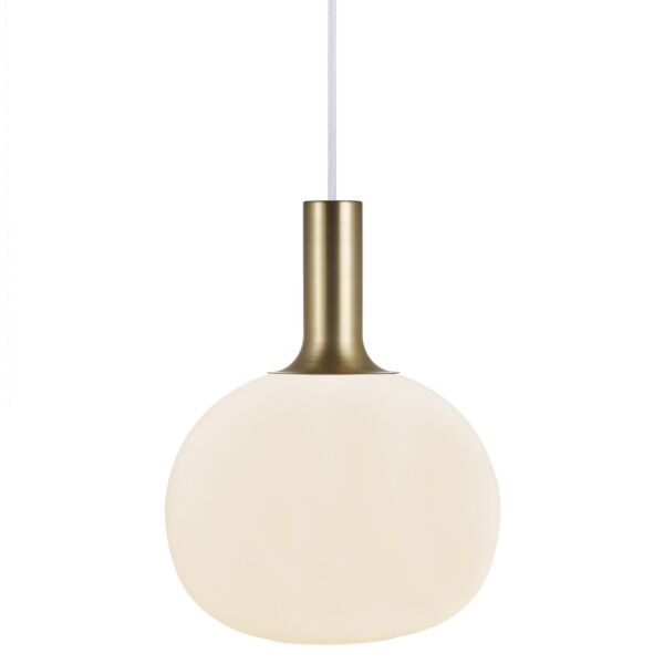 Nordlux - Alton 25 - 47313001 - Brushed Brass Opal Glass Ceiling Pendant Light