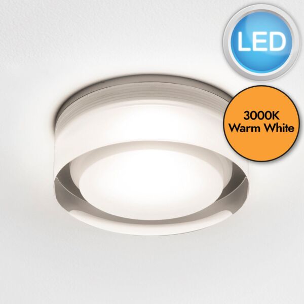 Astro Lighting - Vancouver Round 90 LED 1229012 - IP44 Clear Acrylic Downlight/Recessed Spot Light