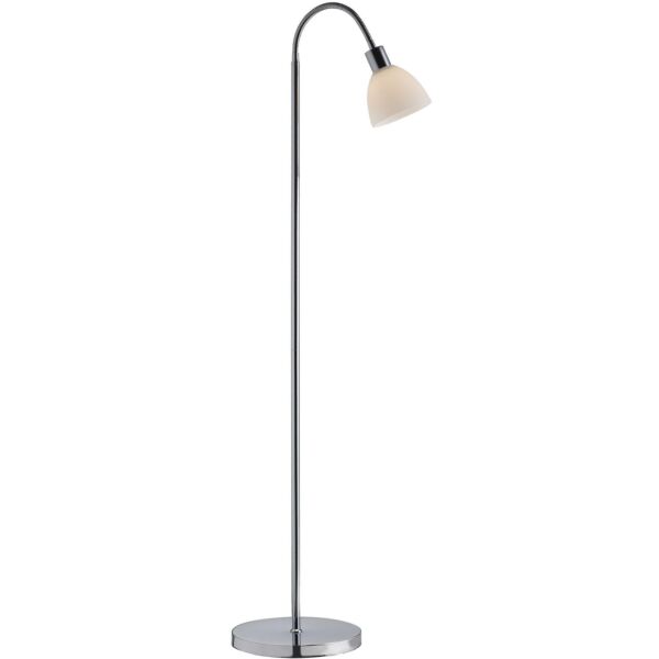 Nordlux - Ray - 63214033 - Chrome Opal Glass Floor Reading Lamp