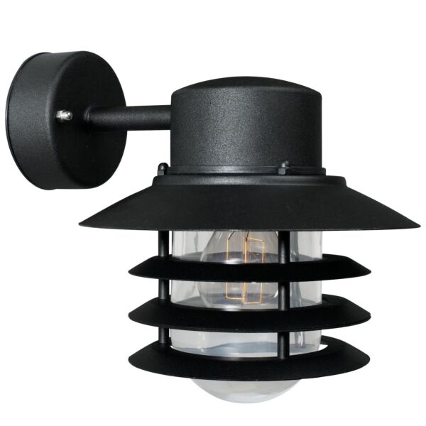 Nordlux - Vejers - 74471003 - Black Clear Glass IP54 Outdoor Wall Light