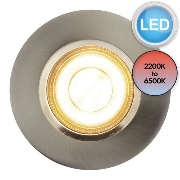 Nordlux - Dorado Smart - 2015650155 - LED Brushed Nickel IP65 Outdoor Recessed Downlight