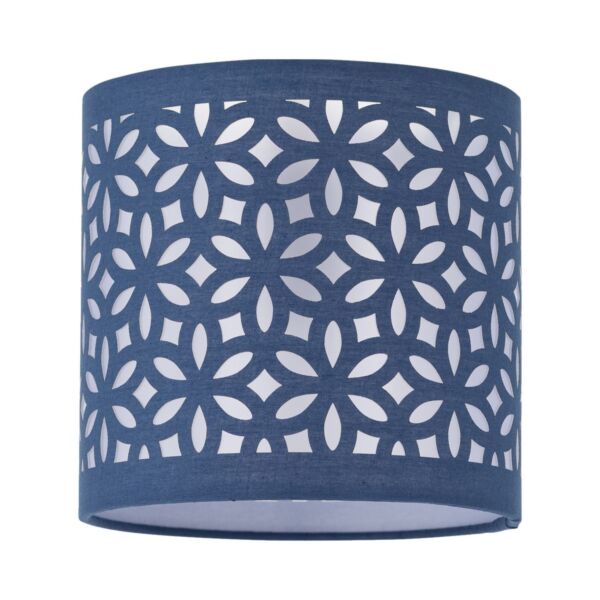 Navy Blue Laser Cut 15.5cm Table Lamp Shade