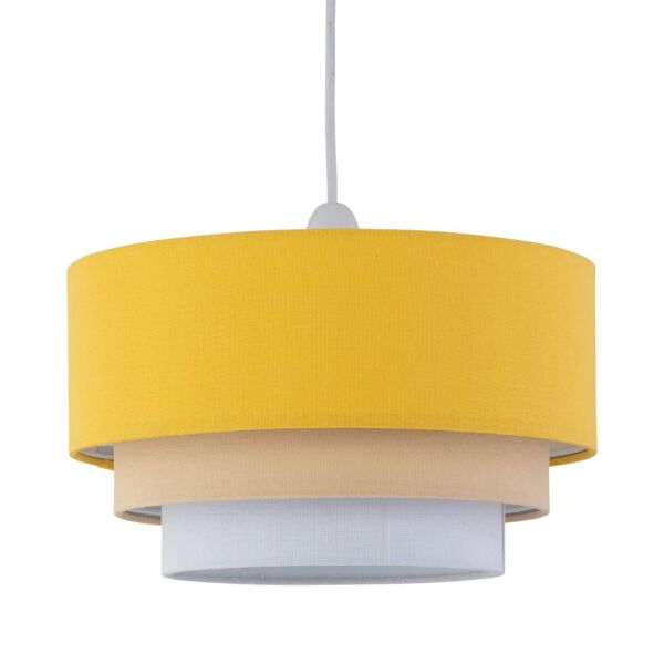 Gabi - Ochre Ombre Linen 3 Tier Ceiling Light Shade