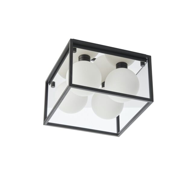 Bale - Matt Black Bathroom Ceiling Light