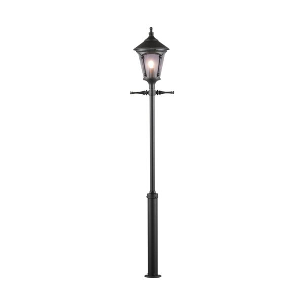 Konstsmide - Virgo - 583-750 - Black Outdoor Lamp Post